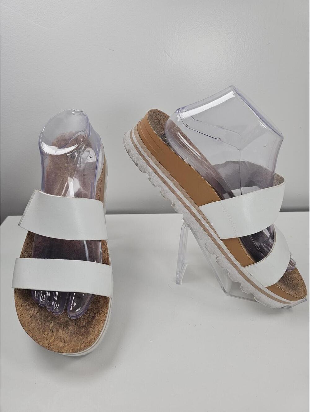 Reef Women's White Double Strap Platform Sandals
